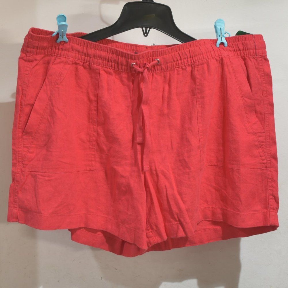 nautica ladies linen short‎ XXL XL L  pink